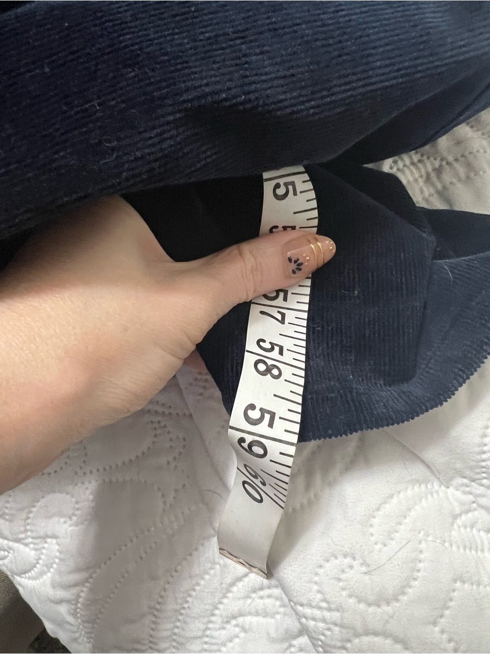 Habitual Navy Corduroy Short Sleeve Utility Chic Jumpsuit with Belt 6 Small - Picture 15 of 15